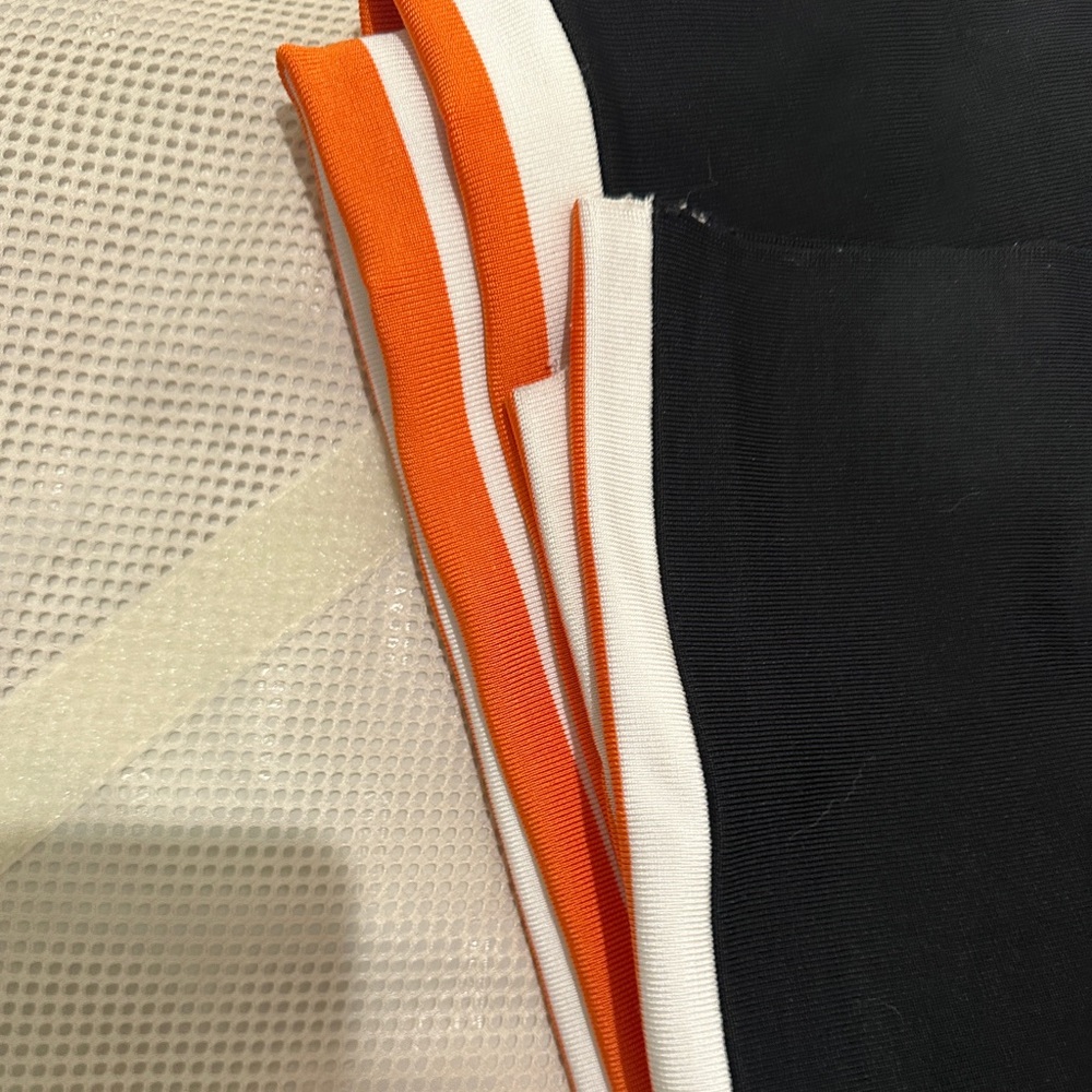 house of cb black with stripe detail pant